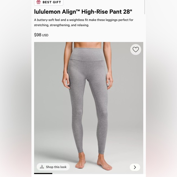 lululemon athletica Pants - lululemon Align™ High-Rise Pant 28"